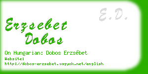 erzsebet dobos business card
